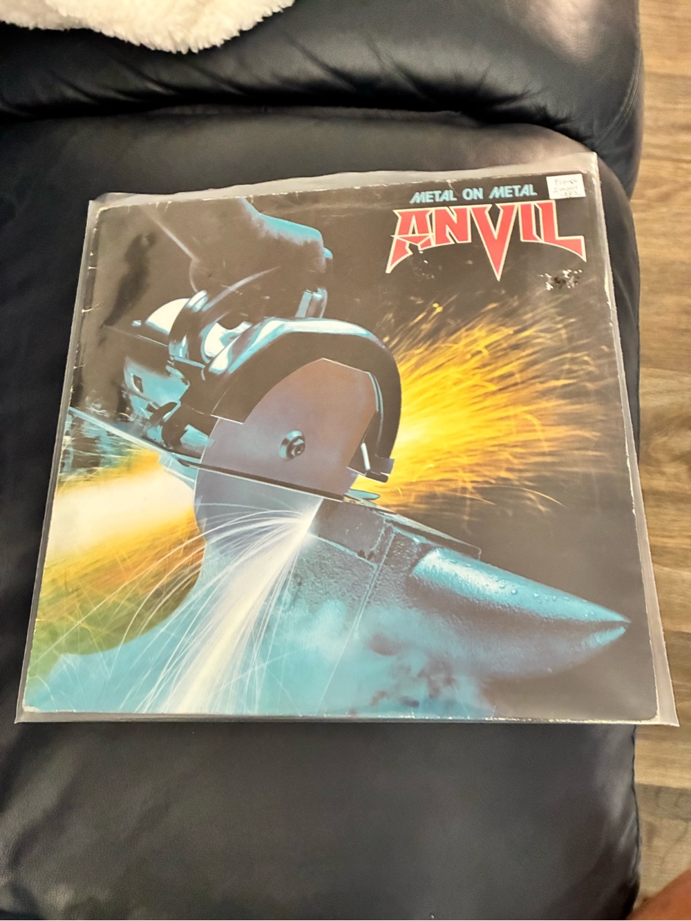 Anvil Album Cover Art - Black, Blue, Yellow